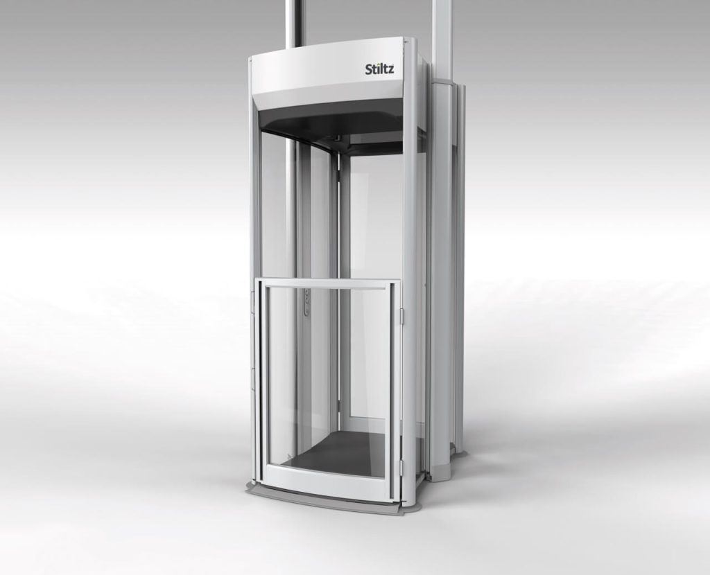 stiltz trio home lift half door detail