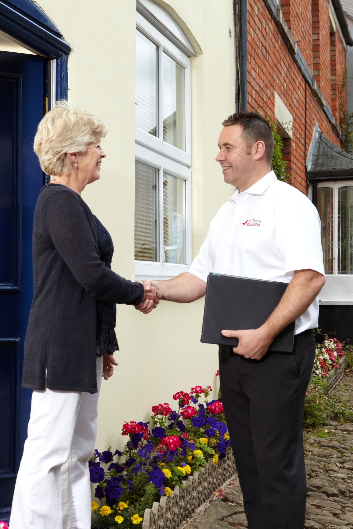 1st Choice Stairlifts & Home lifts surveyor visiting customers for a free no-obligation assessment visit