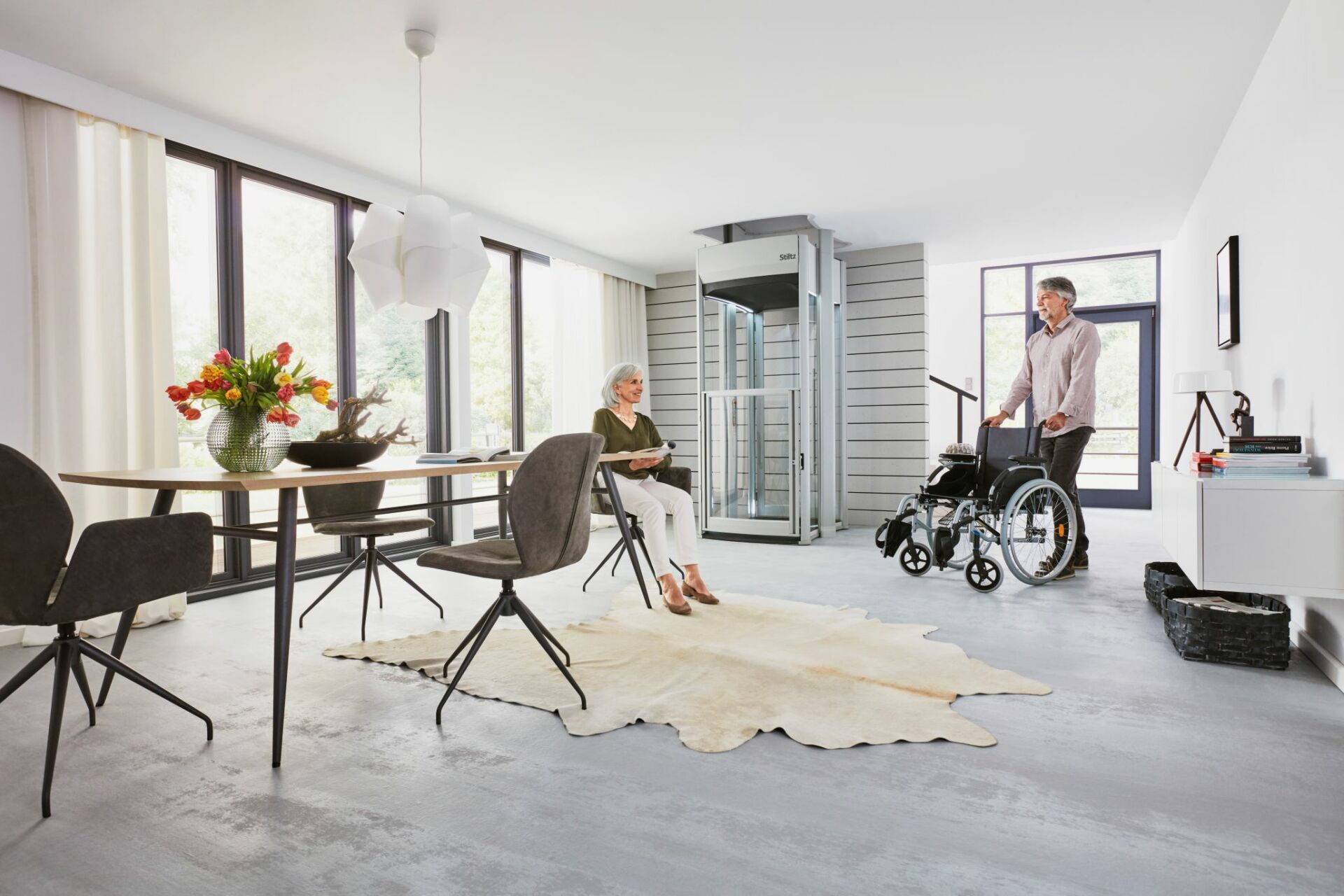 Stiltz Trio wheelchair accessible homes in open plan living space
